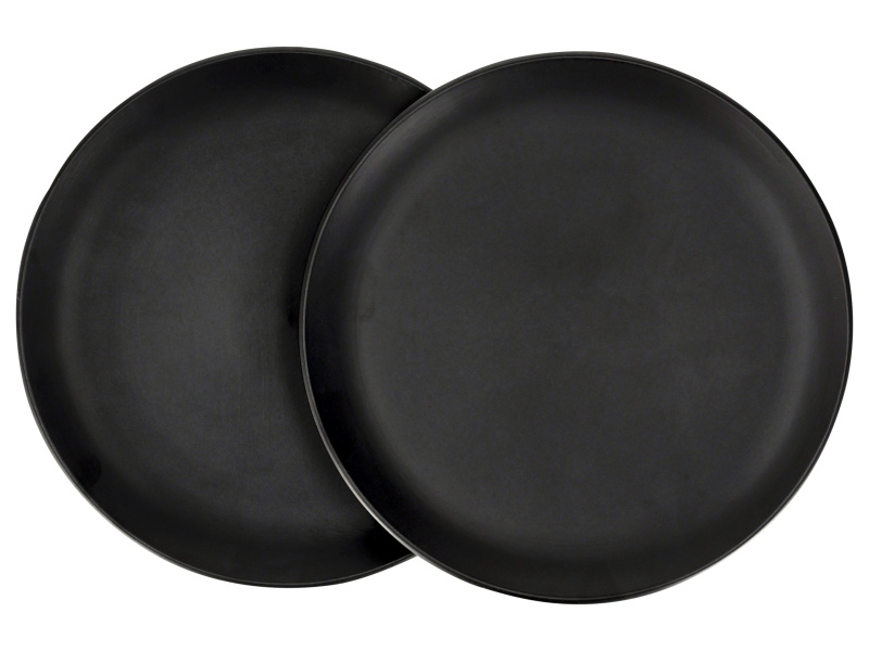 Silvercrest® Sada misek / talířů / šálků, 2dílná (sada talířů, černá)