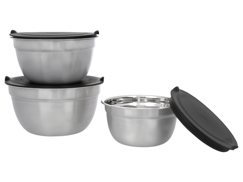 Silvercrest® Sada nerezových misek, 3dílná