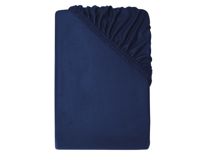 Livarno® Napínací prostěradlo z jemného flanelu, 180-200 x 200 cm (navy modrá)