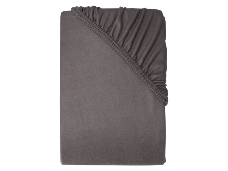 Livarno® Napínací prostěradlo z jemného flanelu, 180-200 x 200 cm (antracitová)
