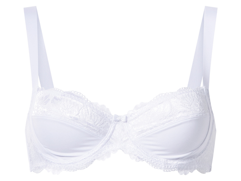 esmara® Dámská podprsenka s krajkou (bílá, 95D)