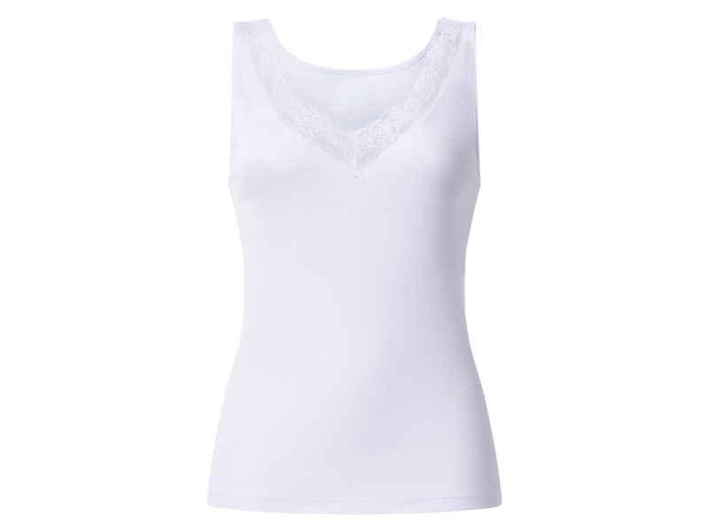 esmara® Dámská košilka s krajkou (bílá, M(40/42))
