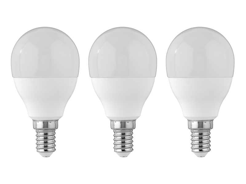 Livarno® LED žárovka, E14/E27 (4,2 W E14 kapka, 3 kusy)