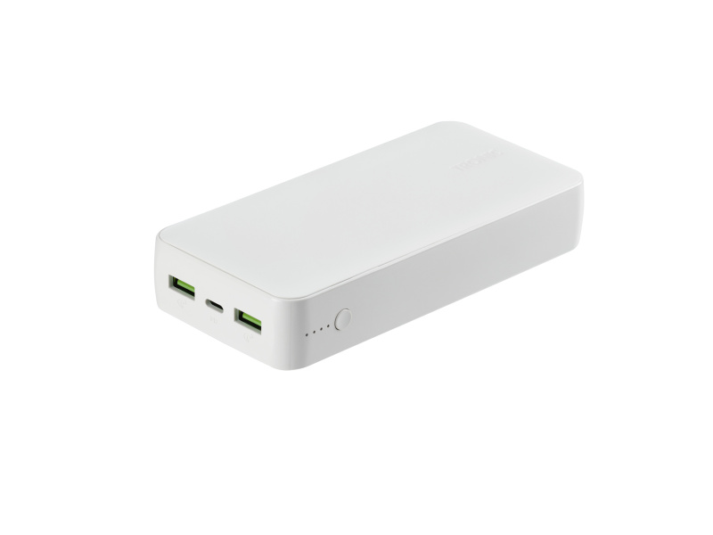 Tronic® Powerbanka 20 000 mAh Usb-C PD, Usb-A, Smart Fast Charge (bílá)