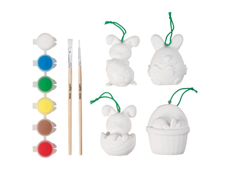 crelando® Sada na malování velikonočních figurek (Velikonoční figurky, králíci)