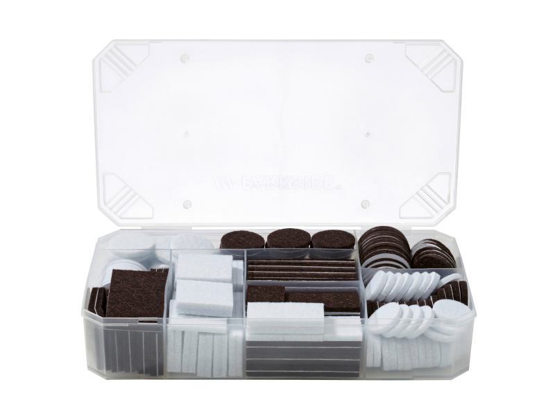 Parkside® Sada plstěných podložek, 275dílná / Sada neklouzavých ochranných podložek, 330dílná (sada plstěných podložek, 275dílná)