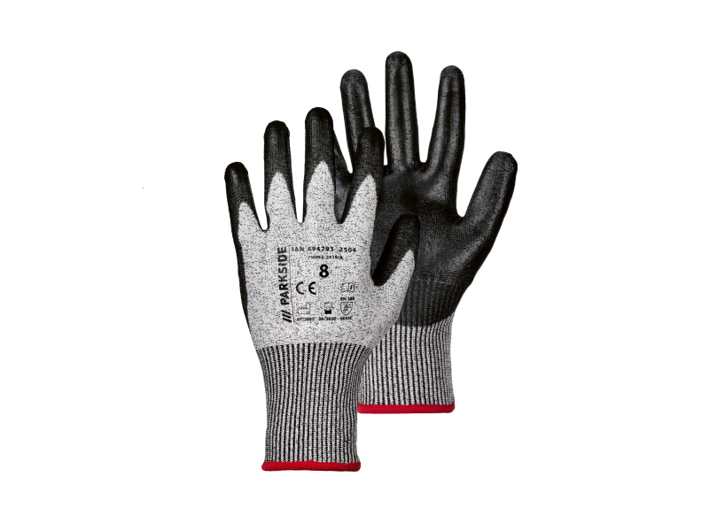 Parkside® Protiřezné rukavice, Neprořezné rukavice, Rukavice proti proříznutí (8)