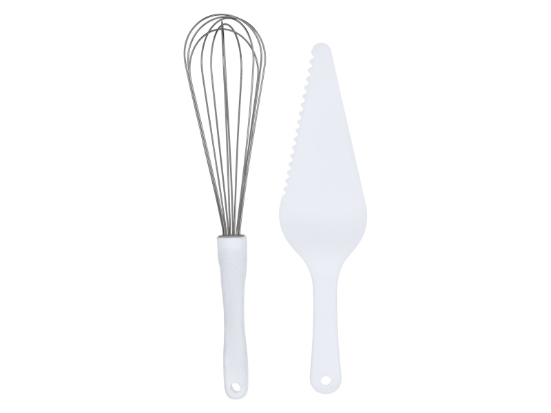 Silvercrest® Sada silikonových mašlovaček / Sada stěrek na těsto / Sada šlehací metly a lopatky na dort (šlehací metla a lopatka na dort)