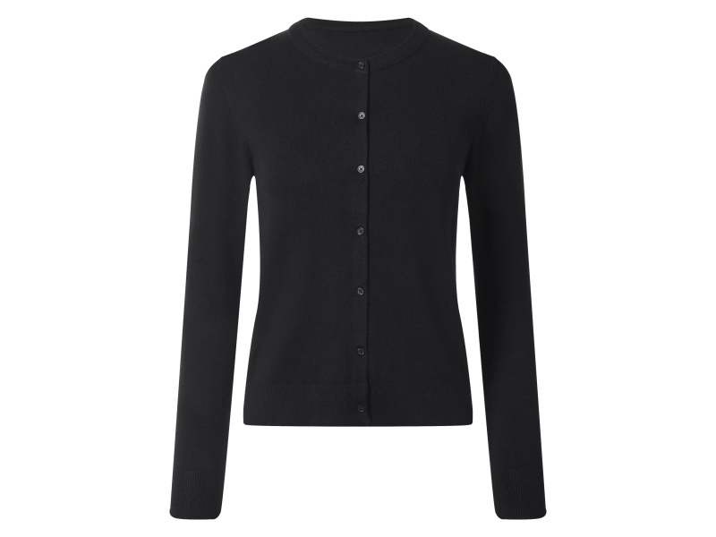 esmara® Dámský úpletový kardigan (černá, Xs(32/34))