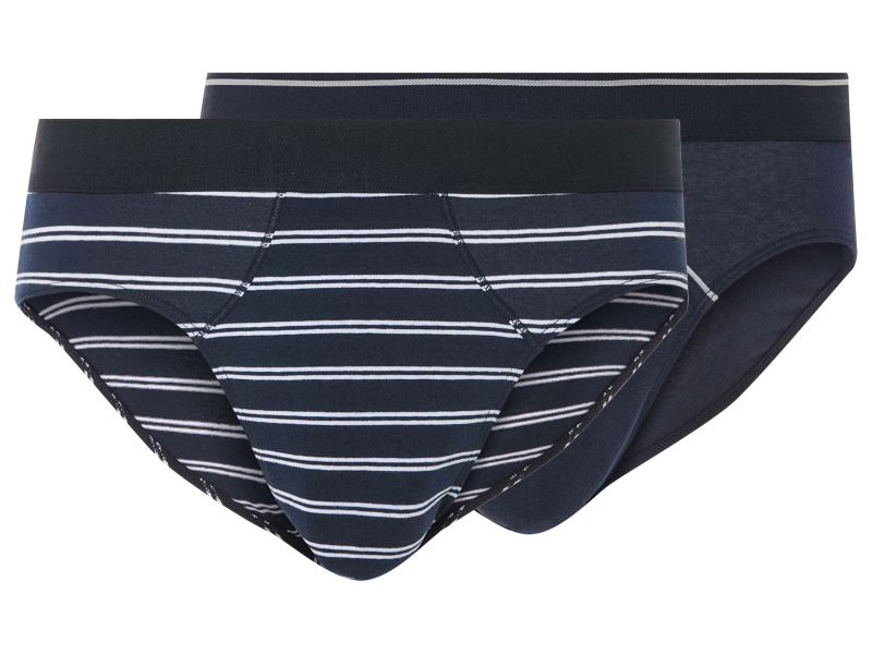 esmara Men Pánské slipy s BIO bavlnou, 2 kusy (6/L)