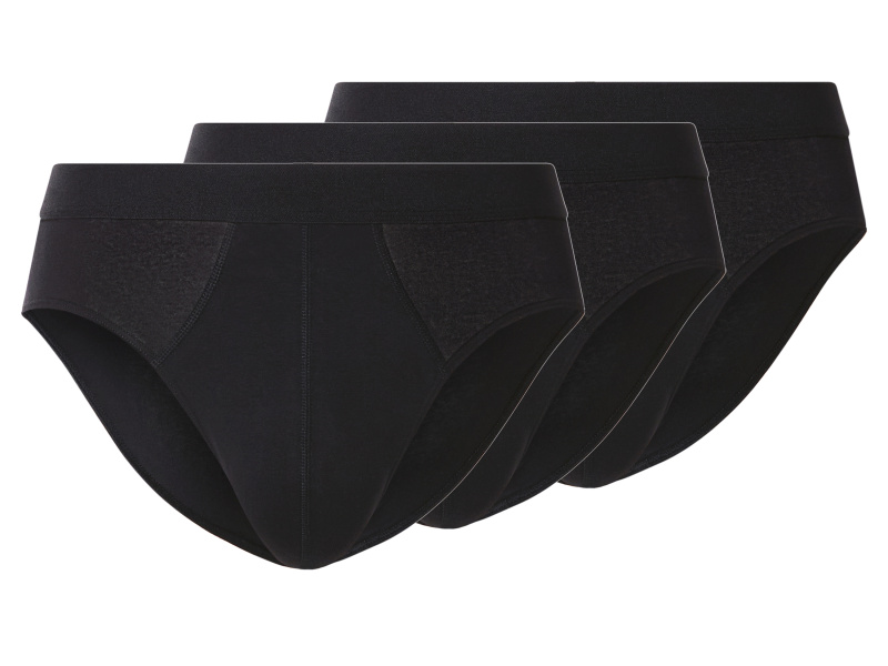 esmara Men Pánské slipy, 3 kusy (černá, 4/S)