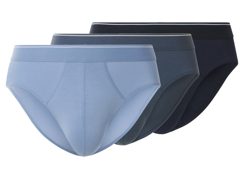 esmara Men Pánské slipy, 3 kusy (navy modrá / modrá, 4/S)