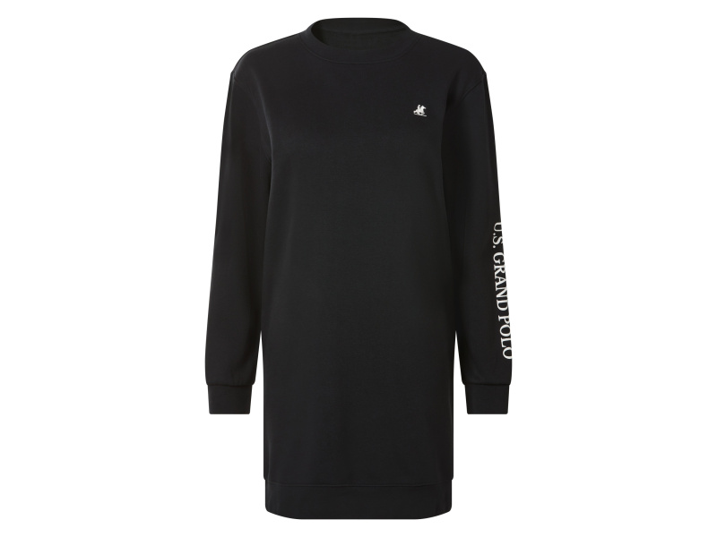 esmara® Dámské mikinové šaty (černá, XS (32/34))