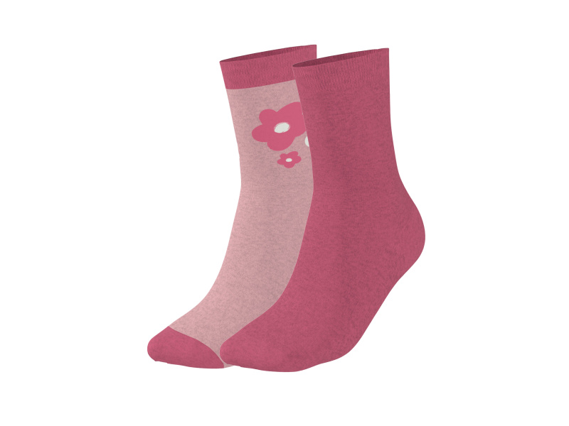 lupilu® Dětské ponožky, 2 páry (světle růžová, 23-26)