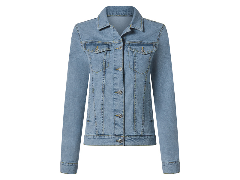 esmara® Dámská džínová bunda (světle modrá, 38)