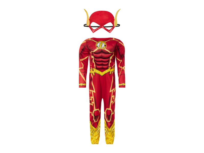 Chlapecký kostým "Batman" / "Superman" / "Flash" (Flash, 122/128 (6-8 Jahre))