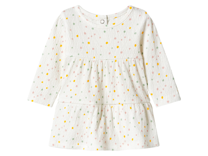 lupilu® Dívčí šaty s BIO bavlnou (bílá, 86/92)