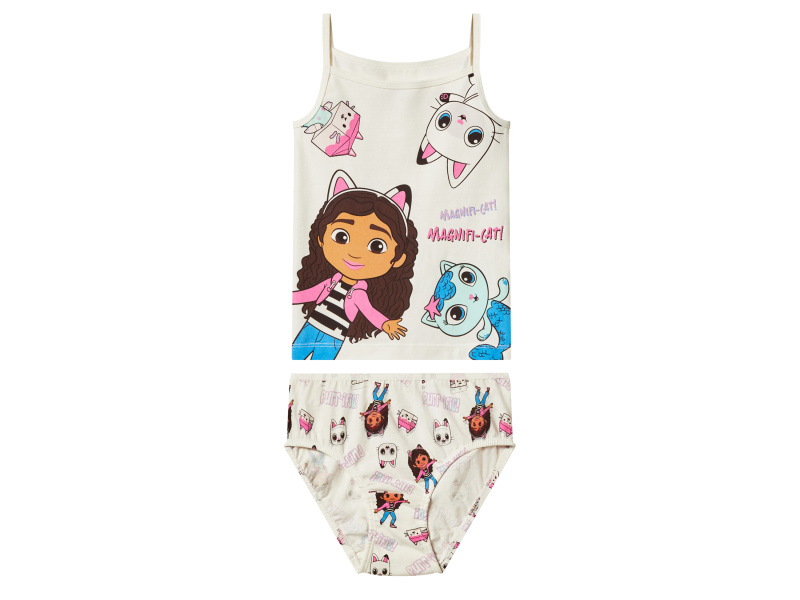 Dívčí souprava spodního prádla, 2dílná (bílá, 110/116)