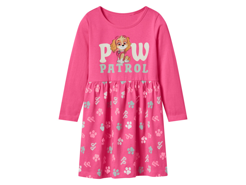 Dívčí šaty (Tlapková patrola / růžová, 110/116)