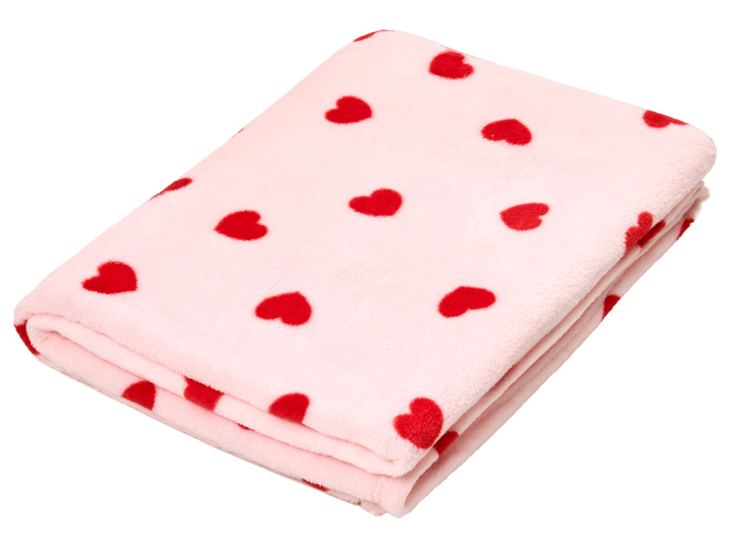 Livarno® Hebká deka, 150 x 200 cm (světle růžová)