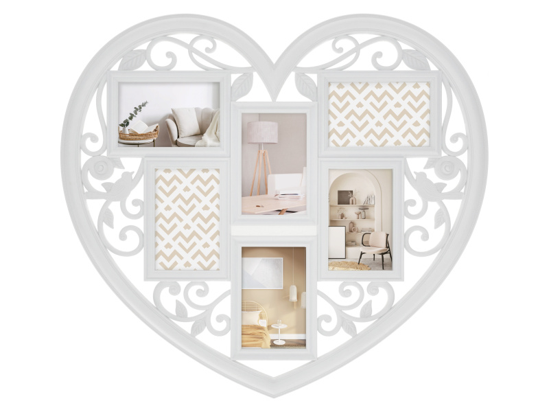 Livarno® Fotorámeček (Srdce bílé)