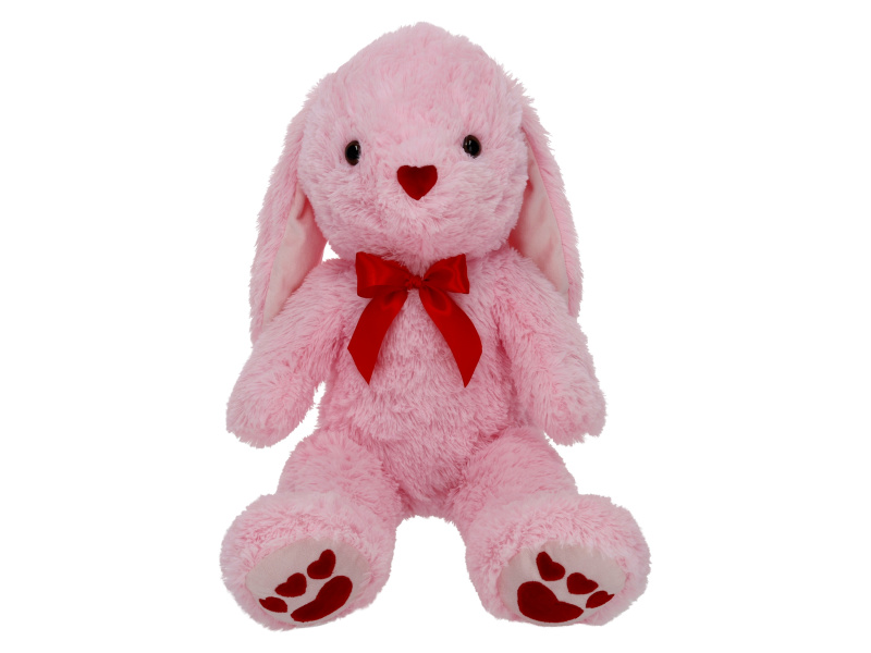 Valentýnské plyšové zvířátko, 80 cm (zajíček)