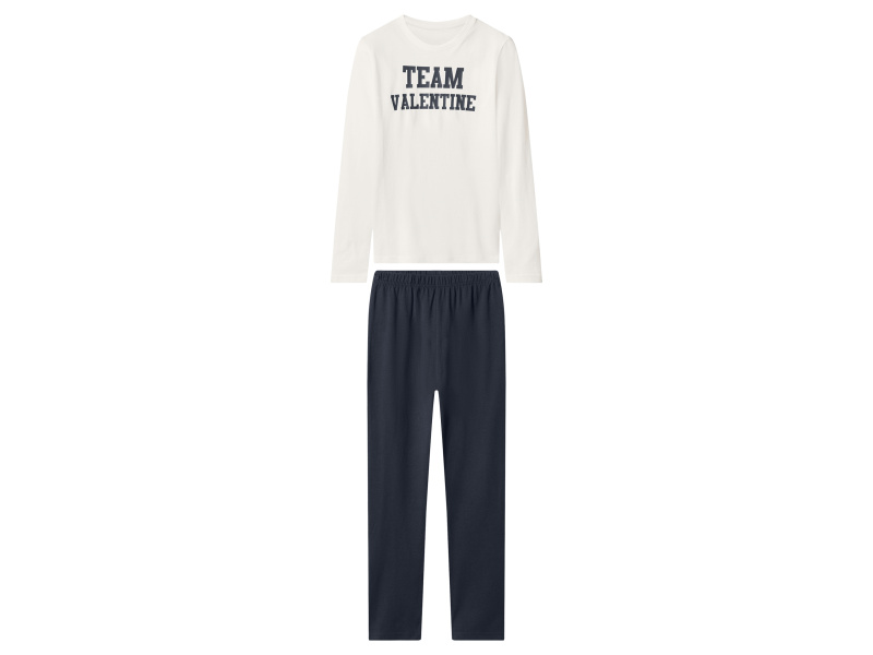 Esmara Kids Dětské pyžamo (bílá / navy modrá, 134/140)