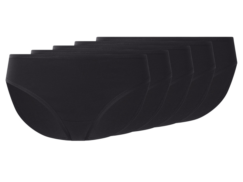 esmara® Dámské kalhotky, 5 kusů (černá, S(36/38))
