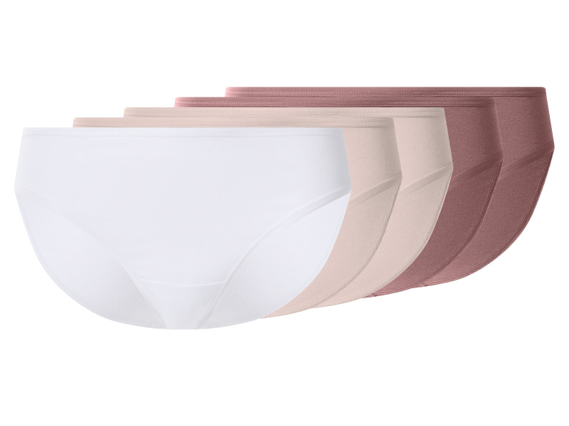 esmara® Dámské kalhotky, 5 kusů (růžová/bílá, Xs(32/34))