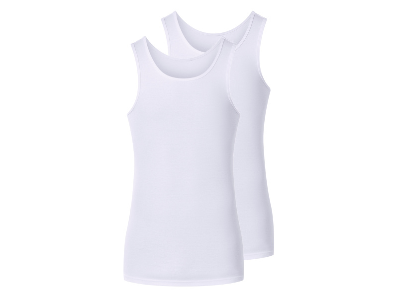 esmara Men Pánský nátělník s BIO bavlnou, 2 kusy (8/Xxl)