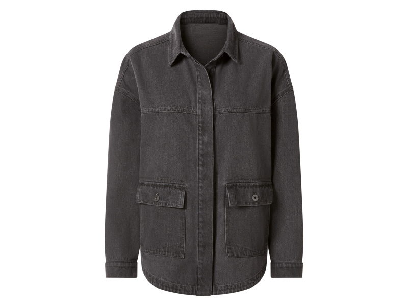 esmara® Dámská džínová bunda (šedá, 34)