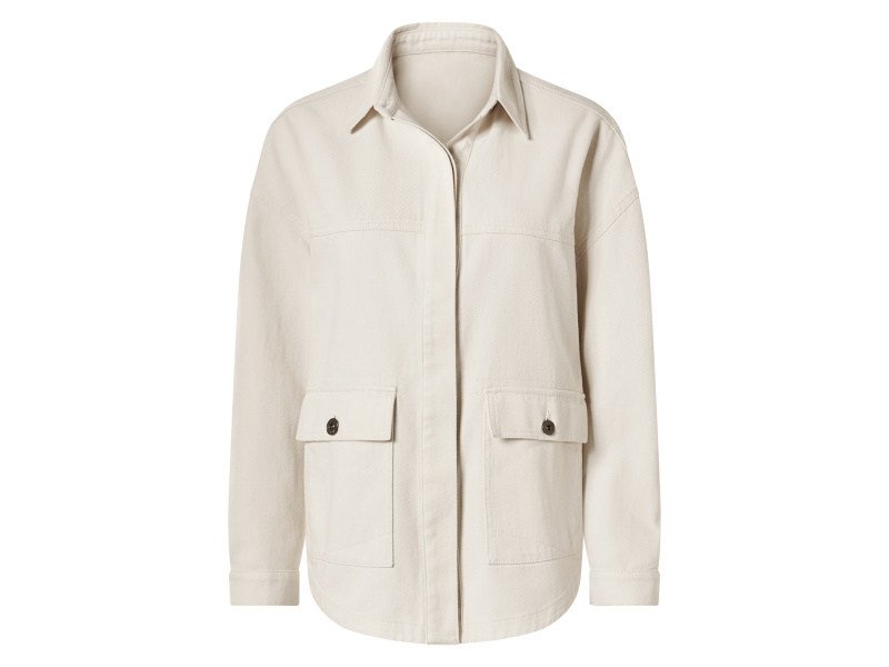 esmara® Dámská džínová bunda (bílá, 44)