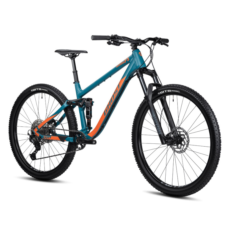 Celoodpružené kolo Ghost Kato FS Universal 29" 9.0 M (17", 172-180 cm) Blue Grey/Orange Matt