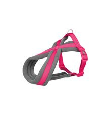 Nylonový postroj PREMIUM podšitý - fuchsie S:hruď:35-50cm/20mm
