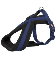 Nylonový postroj PREMIUM podšitý - indigo S:hruď:35-50cm/20mm