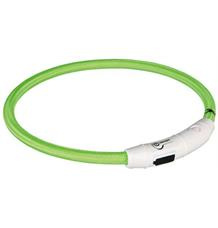 Svítící kroužek USB na krk M-L 45 cm oranžový