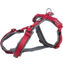 Premium trekingový postroj - červená/grafit S: 36-44 cm/ 15 mm