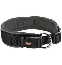 PREMIUM obojek extra široký, černá/grafit L: 46-55 cm/50 mm