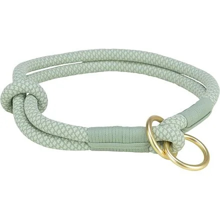 Soft Rope kulatý polostahovací obojek, šalvěj/máta XS-S: 30 cm/ 10 mm