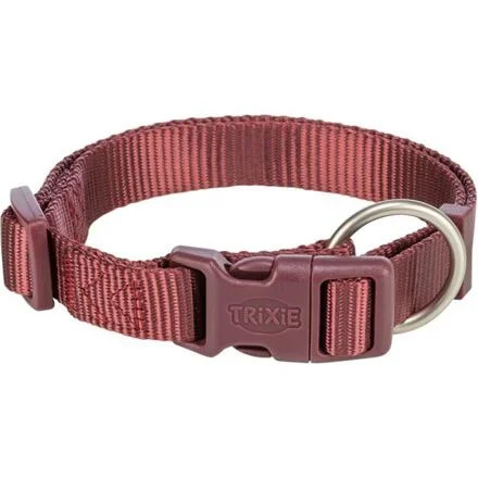 Nylonový obojek PREMIUM, sangria - M-L:35-55cm/20mm