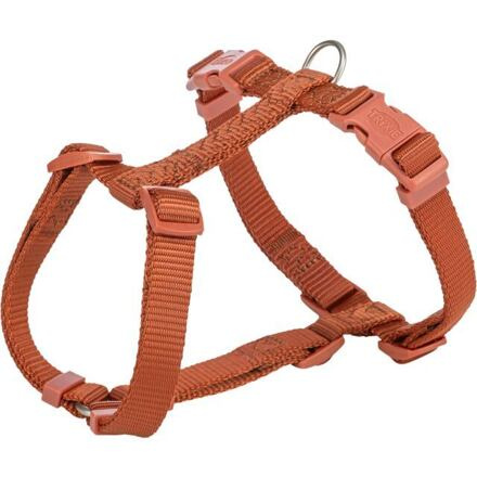 H-postroj PREMIUM, rezavá XXS-XS:hruď:20-32cm/10mm