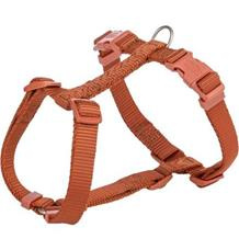 H-postroj PREMIUM, rezavá S-M:hruď:42-60cm/15mm