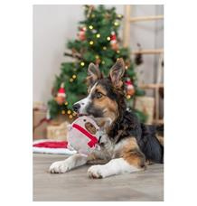Xmas Dog - pejsek, hračka pro psy se zvukem, plyš 16 cm
