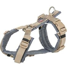 Premium trekingový postroj - písková/grafit M: 53-64 cm/20 mm