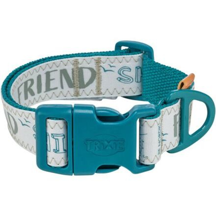 BE NORDIC obojek extra široký, petrolejová S-M: 32-45 cm/ 30 mm