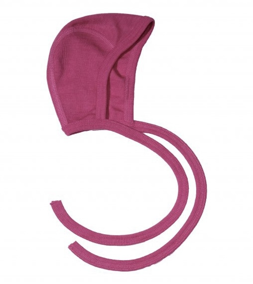 Zavazovací čepička z merino vlny a hedvábí růžová Cosilana Velikost: 37-40cm (vel 50/56)