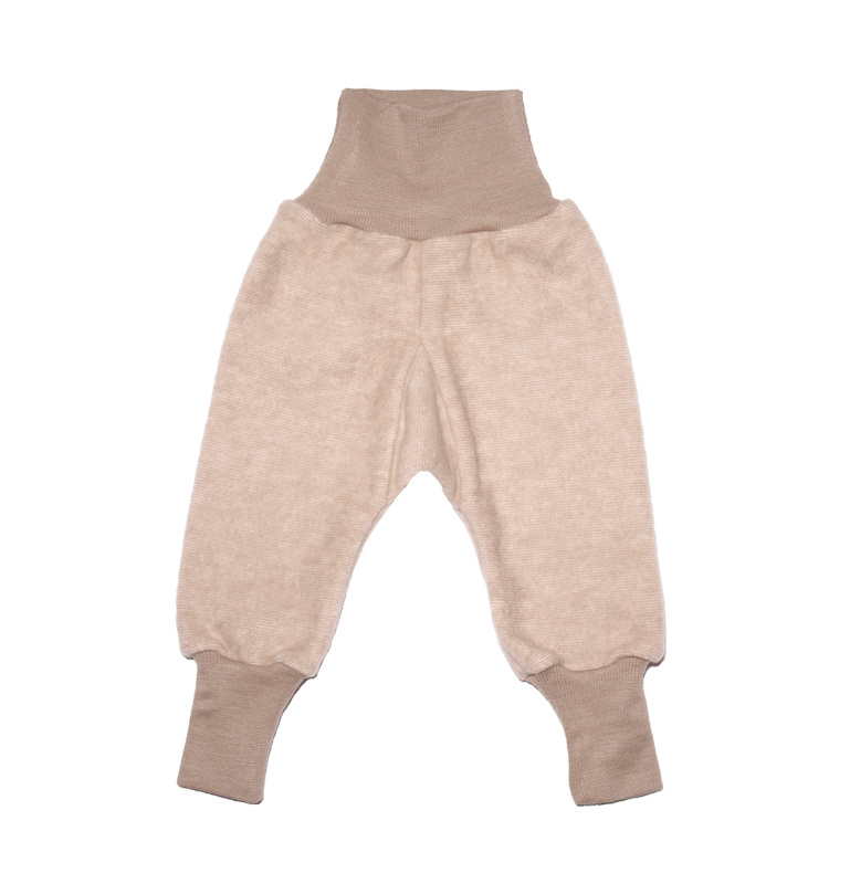 Rostoucí dětské kalhoty merino fleece Cosilana krémové Velikost: 74/80
