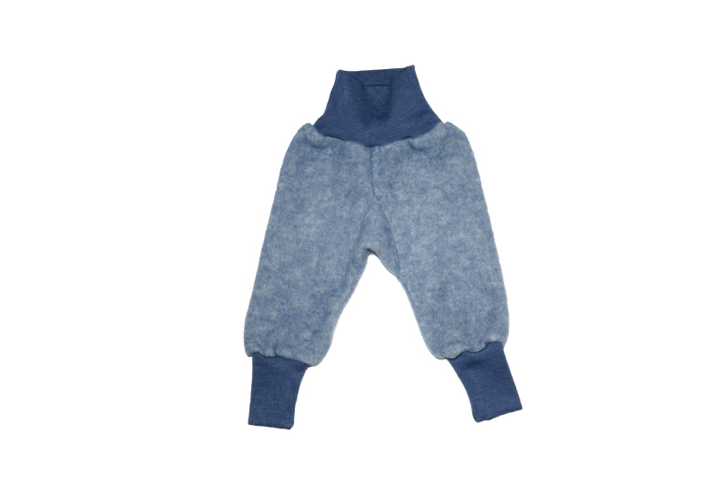 Rostoucí dětské kalhoty merino fleece Cosilana modré Velikost: 86/92