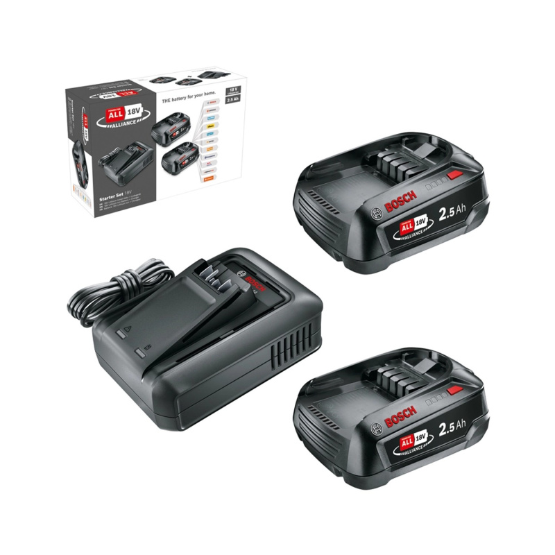 Bosch Startovací sada 18 V (2x2,5 Ah Ah + AL 18 V-44)