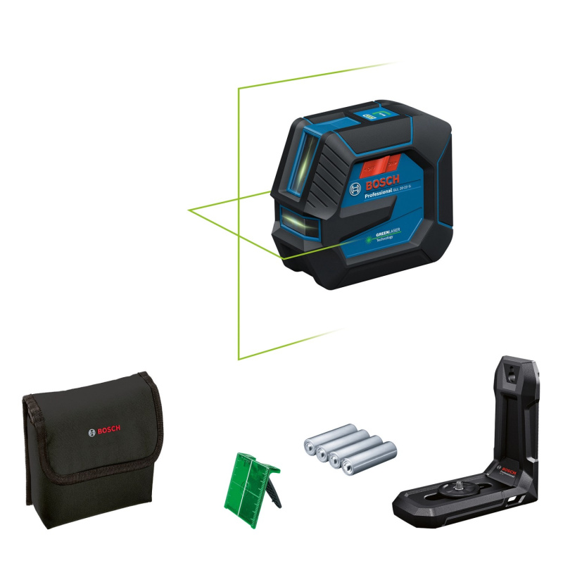 Bosch Professional Čárový laser GLL 20-22 G vč. 4x baterie